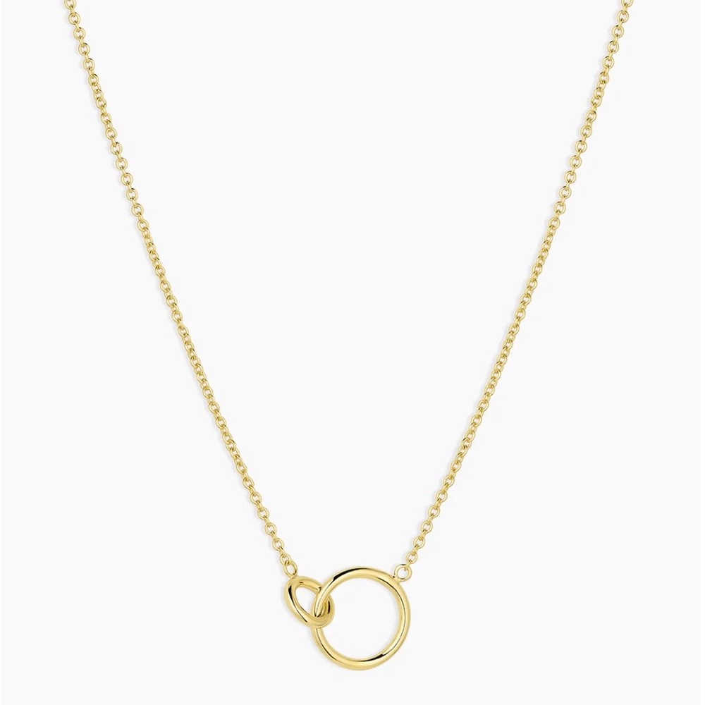 Gorjana Wilshire Adjustable Interlocking Circles Necklace